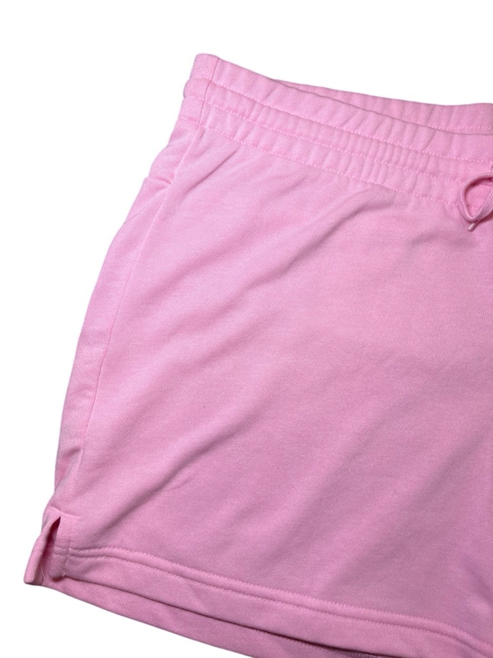 Adidas Women's Essentials Linear French Terry Shorts in Light Pink Size XL - Picture 6 of 13